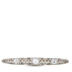 Platinum 1.0ct Diamond and Pearl Brooch