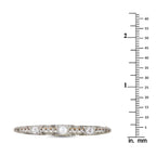 Platinum 1.0ct Diamond and Pearl Brooch