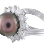 Platinum 1.80ct Diamond and Pearl Ring