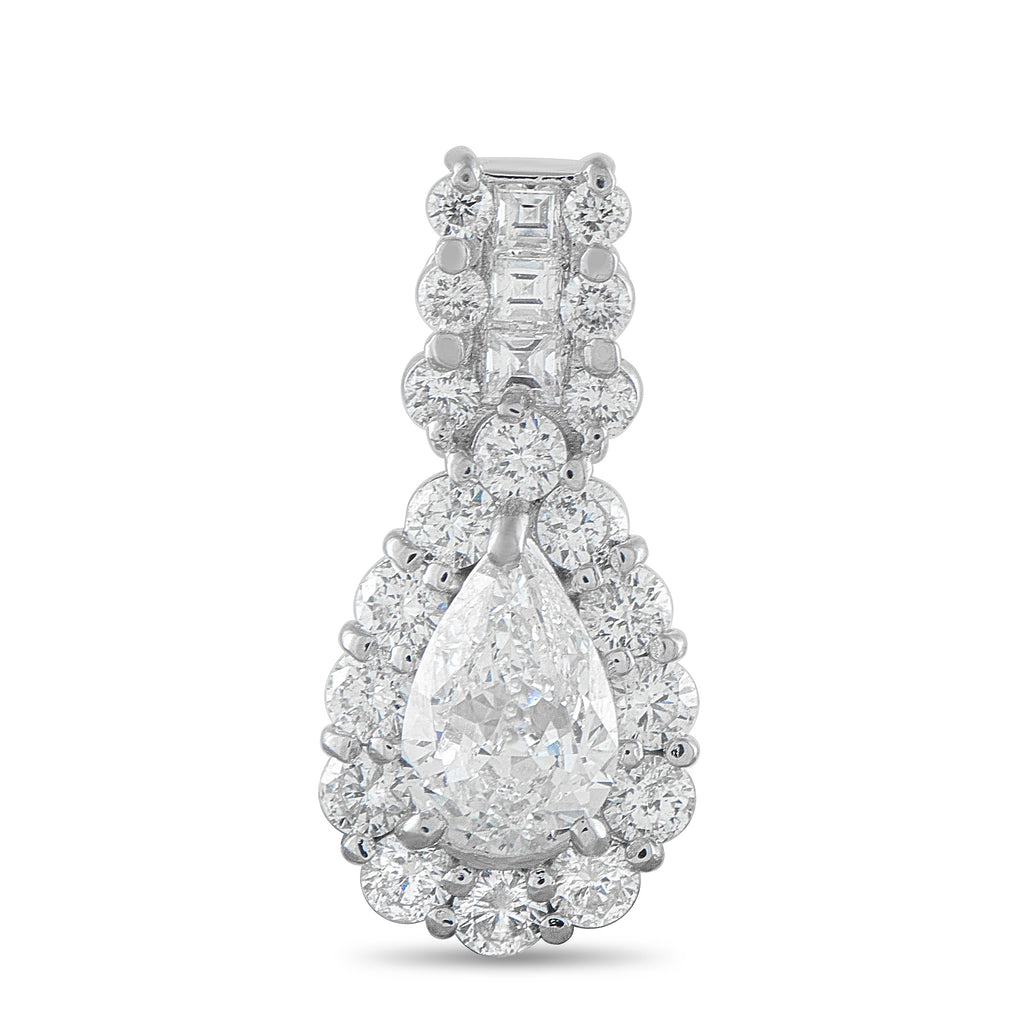 Exclusive  Platinum 1.98ct Diamond Pendant