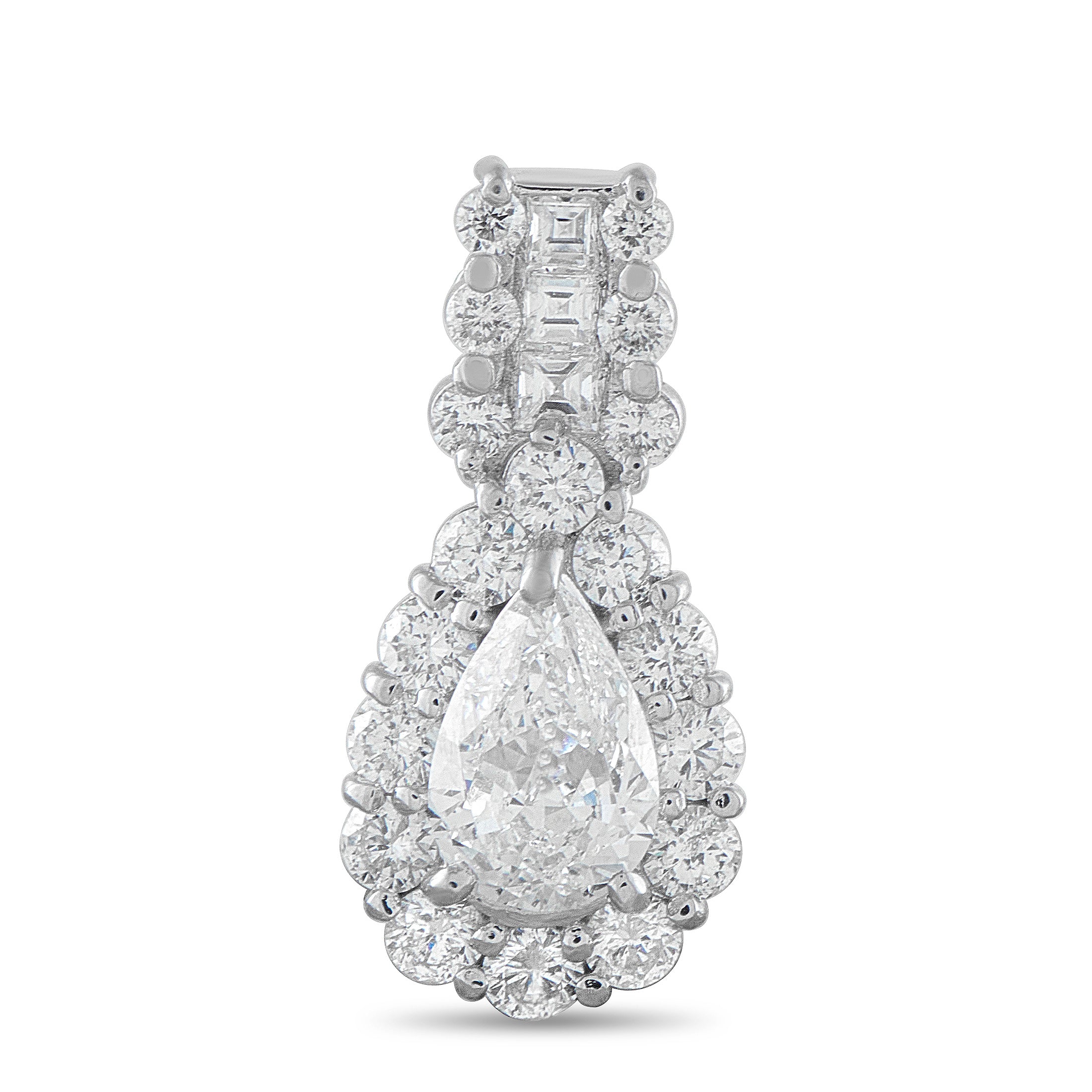 Exclusive  Platinum 1.98ct Diamond Pendant