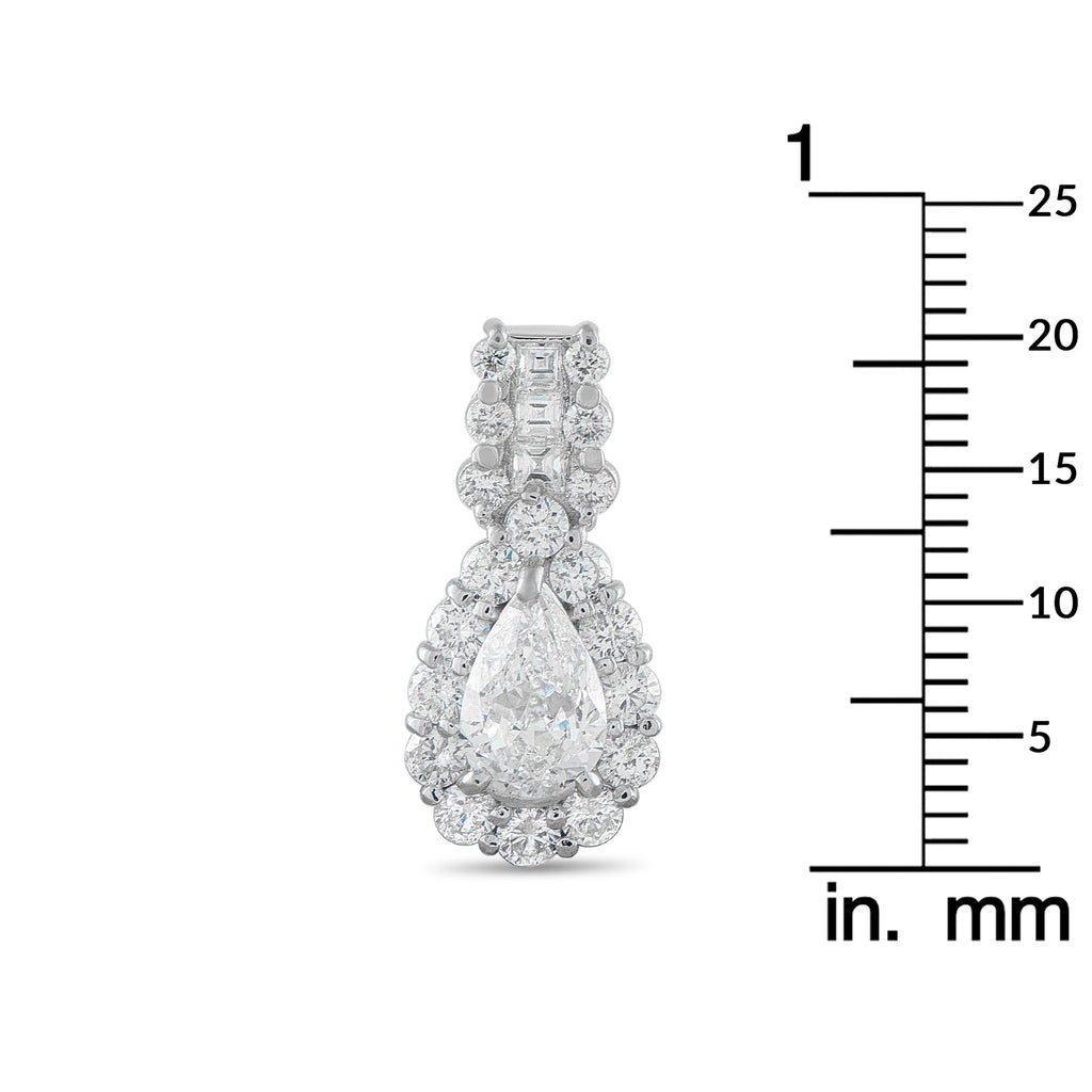 Platinum 1.98ct Diamond Pendant