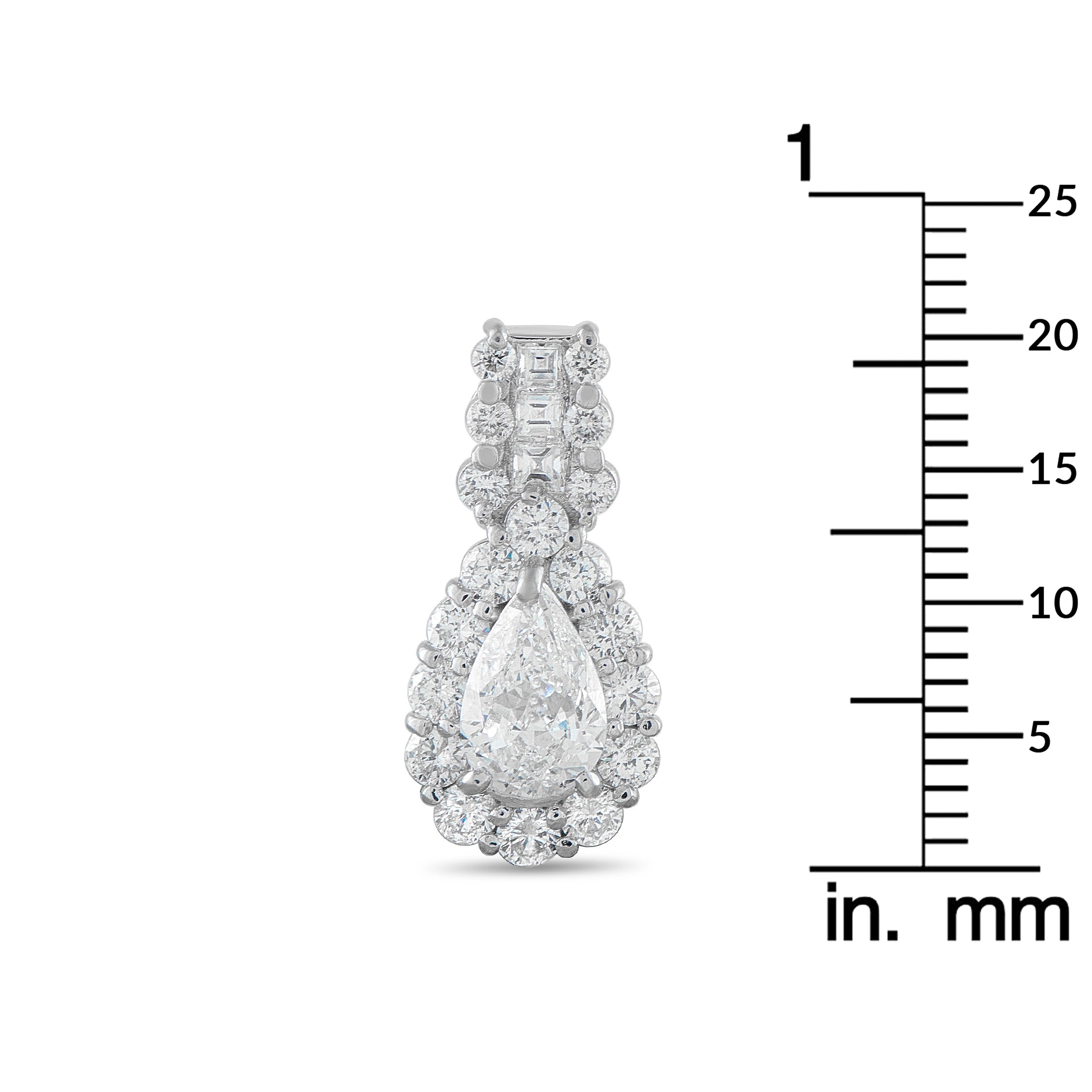 Platinum 1.98ct Diamond Pendant