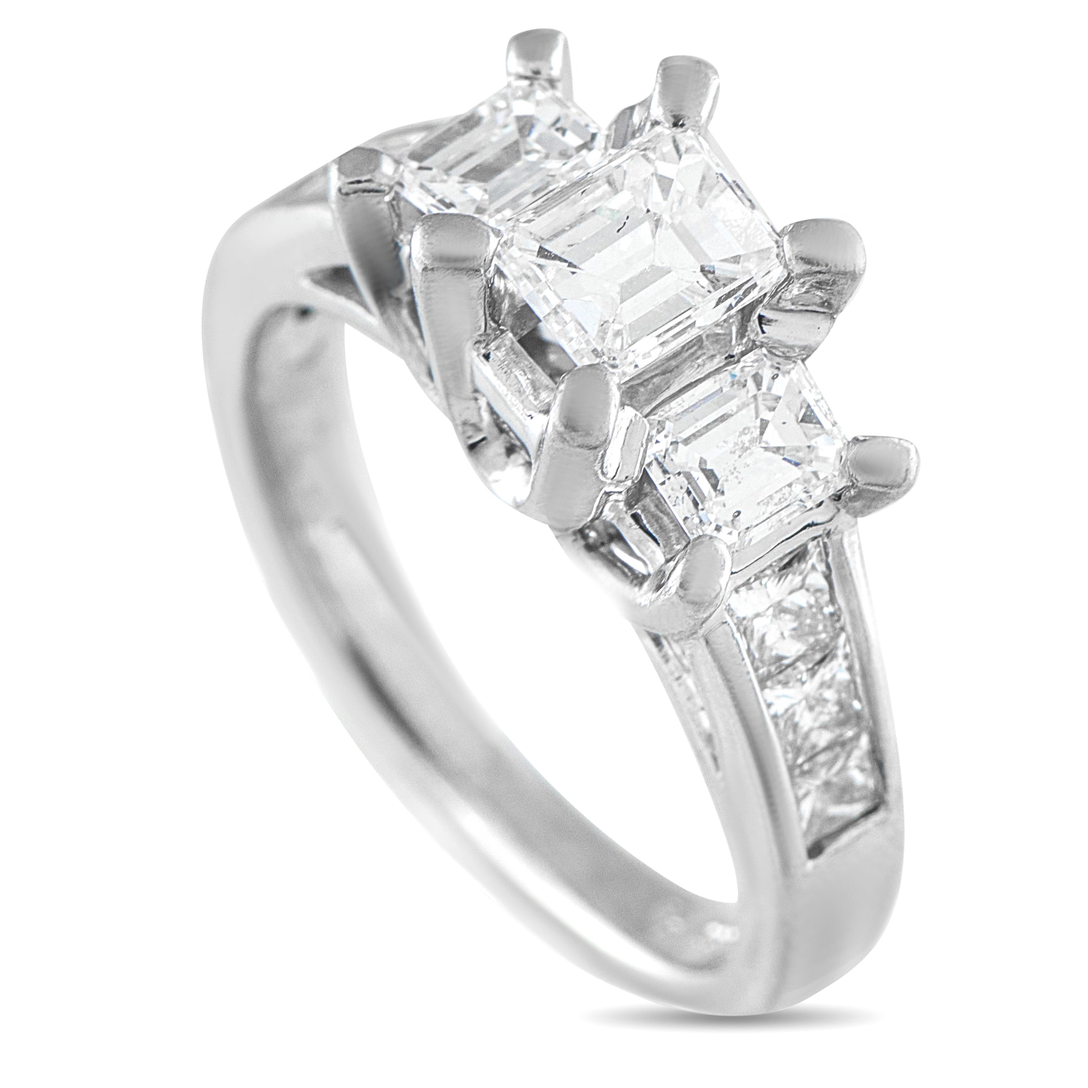 Platinum 2.08ct Diamond Ring