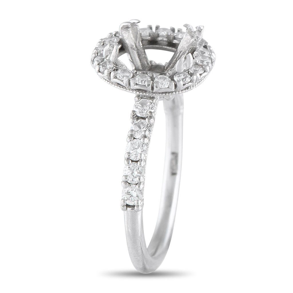 Exclusive Platinum 0.75ct Diamond Mounting Ring
