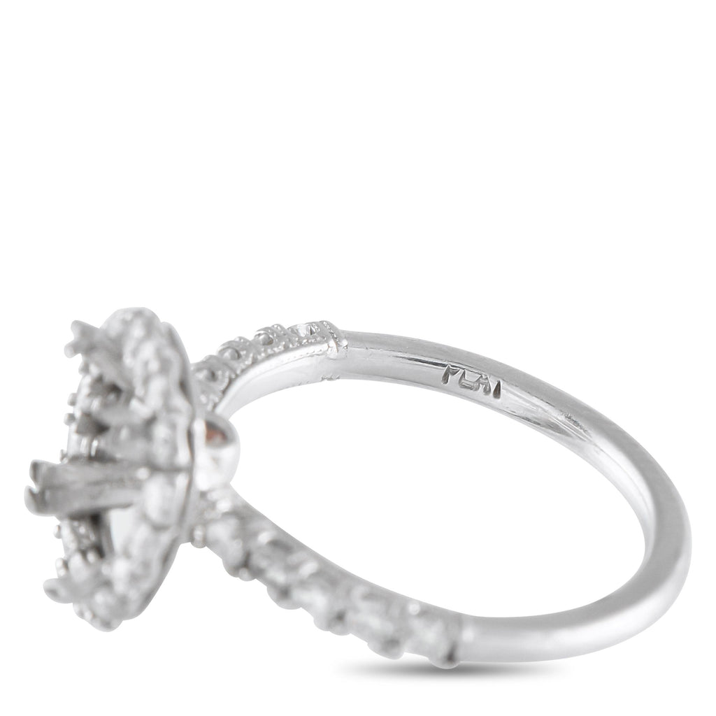 Exclusive Platinum 0.75ct Diamond Mounting Ring