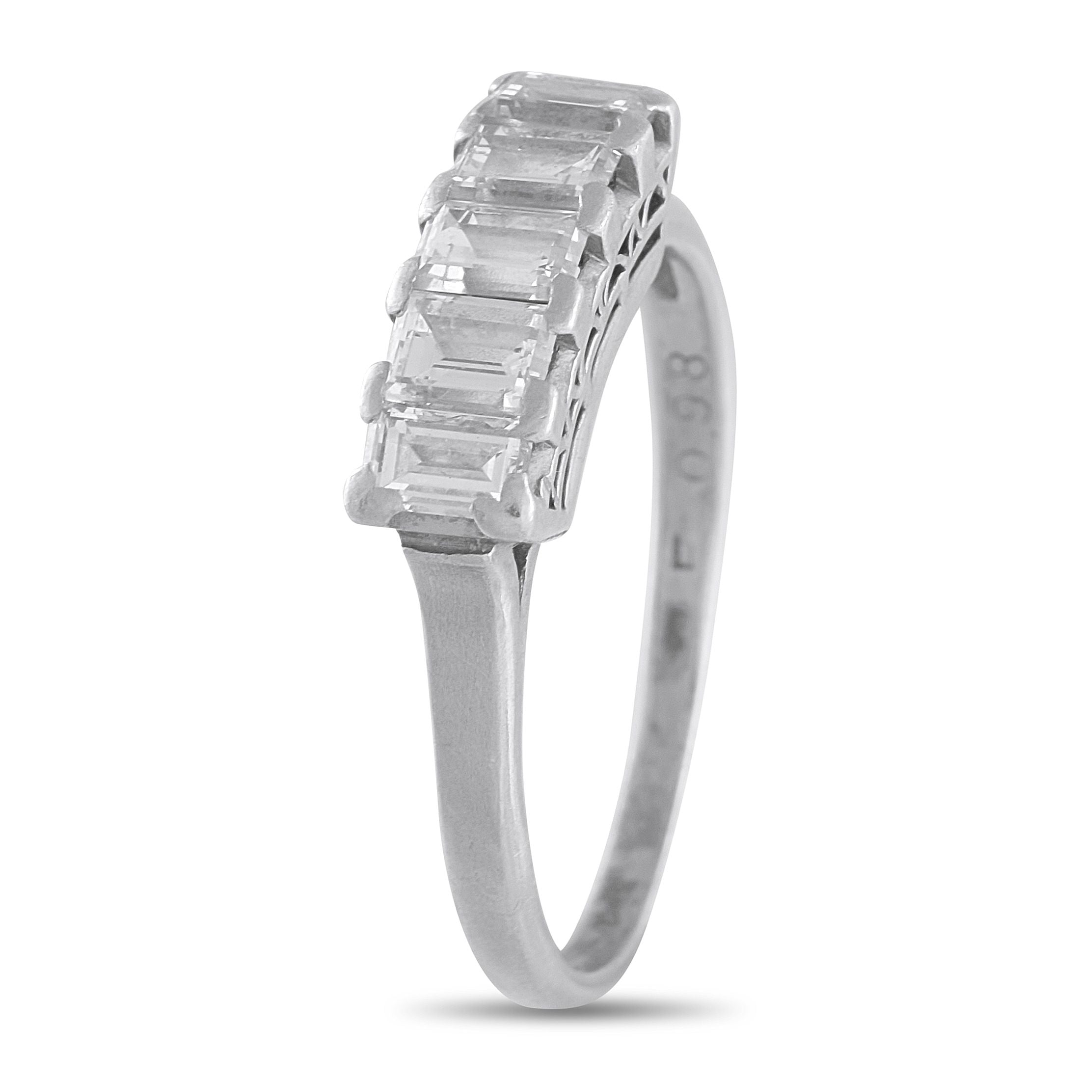Exclusive Platinum 0.98ct Diamond Ring