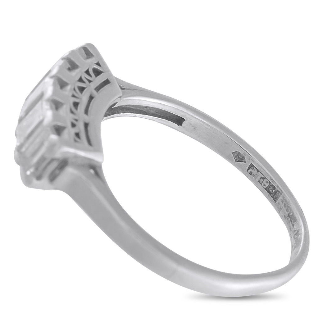 Exclusive Platinum 0.98ct Diamond Ring