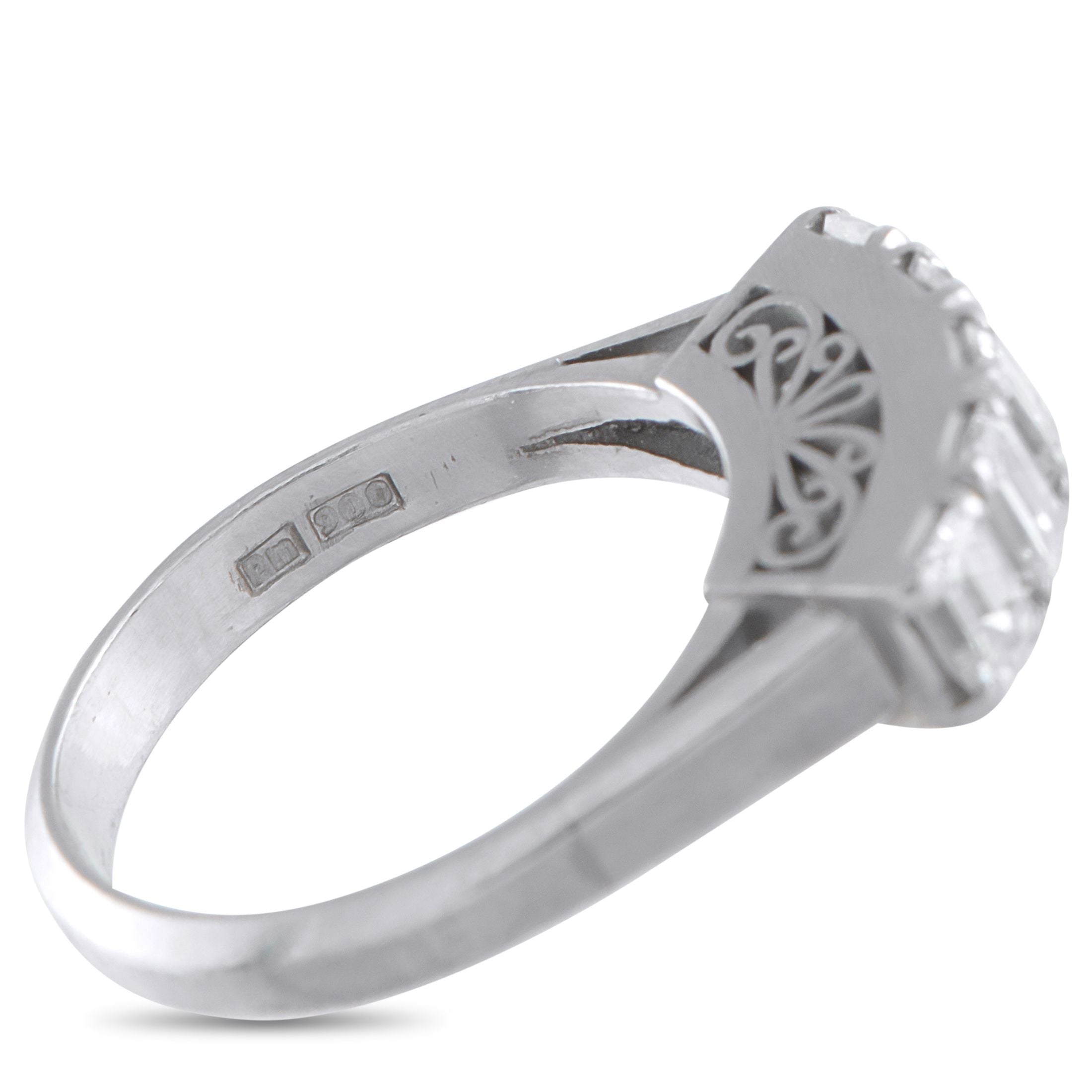 Exclusive Platinum 1.01ct Diamond Ring