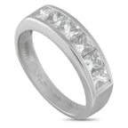 Exclusive Platinum 1.50ct Diamond Ring - A series of square-cut Diamonds totaling 1.50 carats ensure this simple, elegant ring will continually impress. It’s stylish