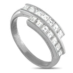 Exclusive Platinum 1.08ct Diamond Ring - Square cut Diamonds with a total weight of 1.08 carats give this ring a unique design that will continually capture your imag