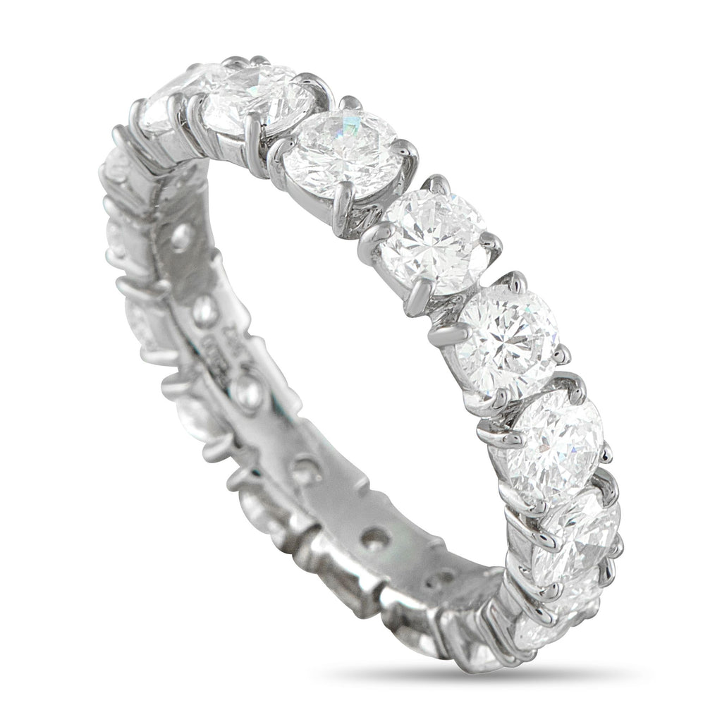 Exclusive Platinum 2.89ct Diamond Eternity Band Ring - Sparkling Diamonds with a total weight of 2.89 carats make this eternity band come alive every time it catches the light. Wea