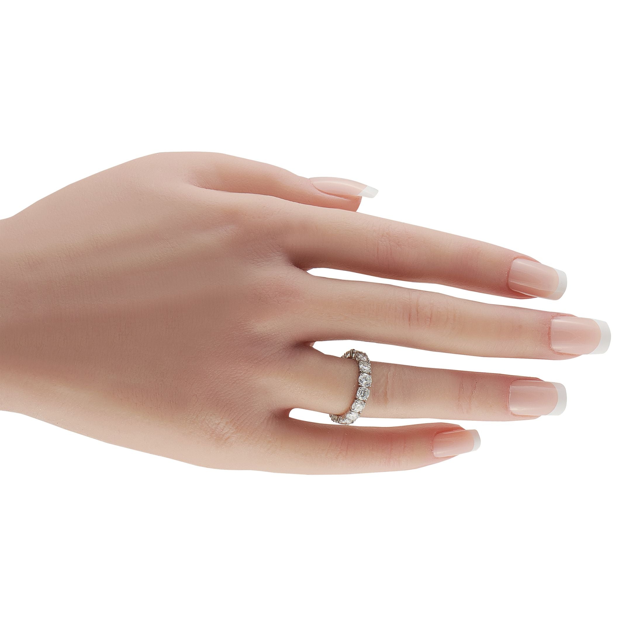 Exclusive Platinum 2.89ct Diamond Eternity Band Ring