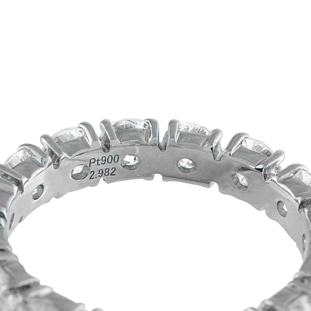 Exclusive Platinum 2.89ct Diamond Eternity Band Ring