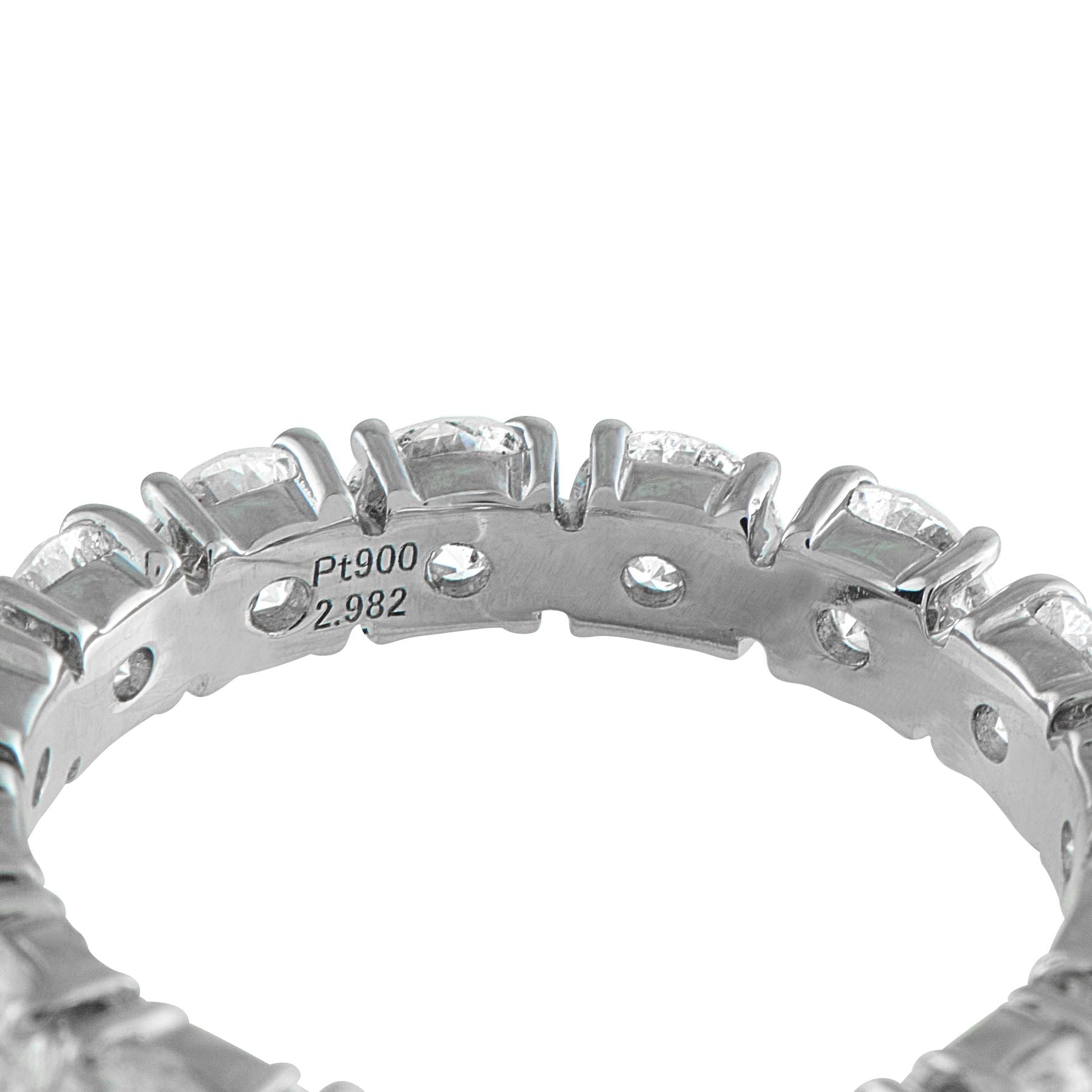 Exclusive Platinum 2.89ct Diamond Eternity Band Ring