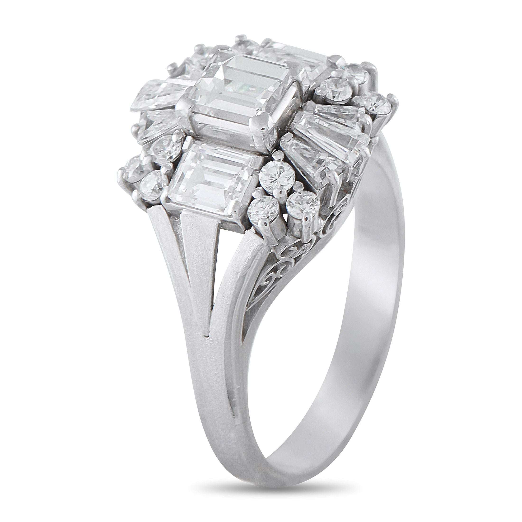 Exclusive Platinum 1.73ct Diamond Ring