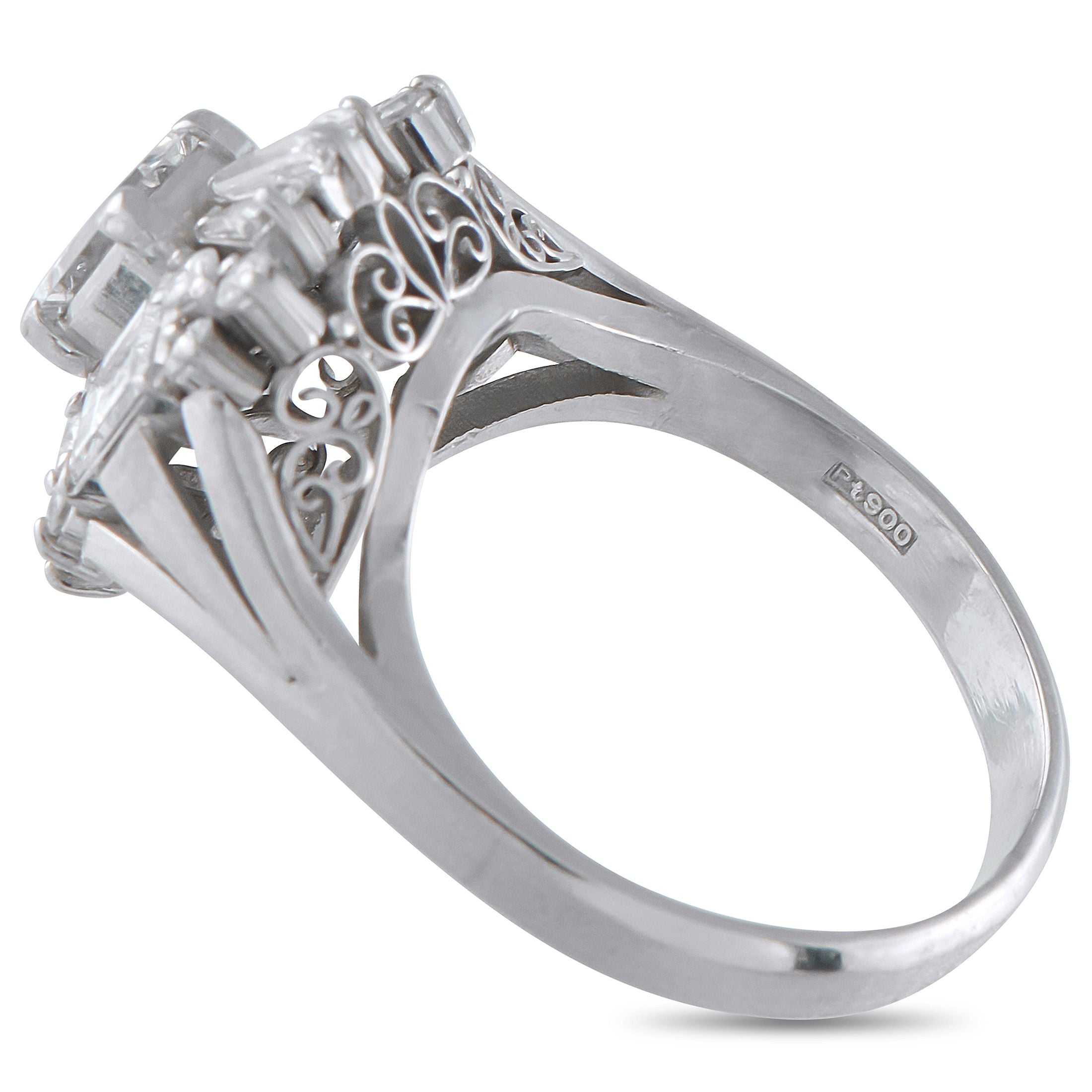 Exclusive Platinum 1.73ct Diamond Ring