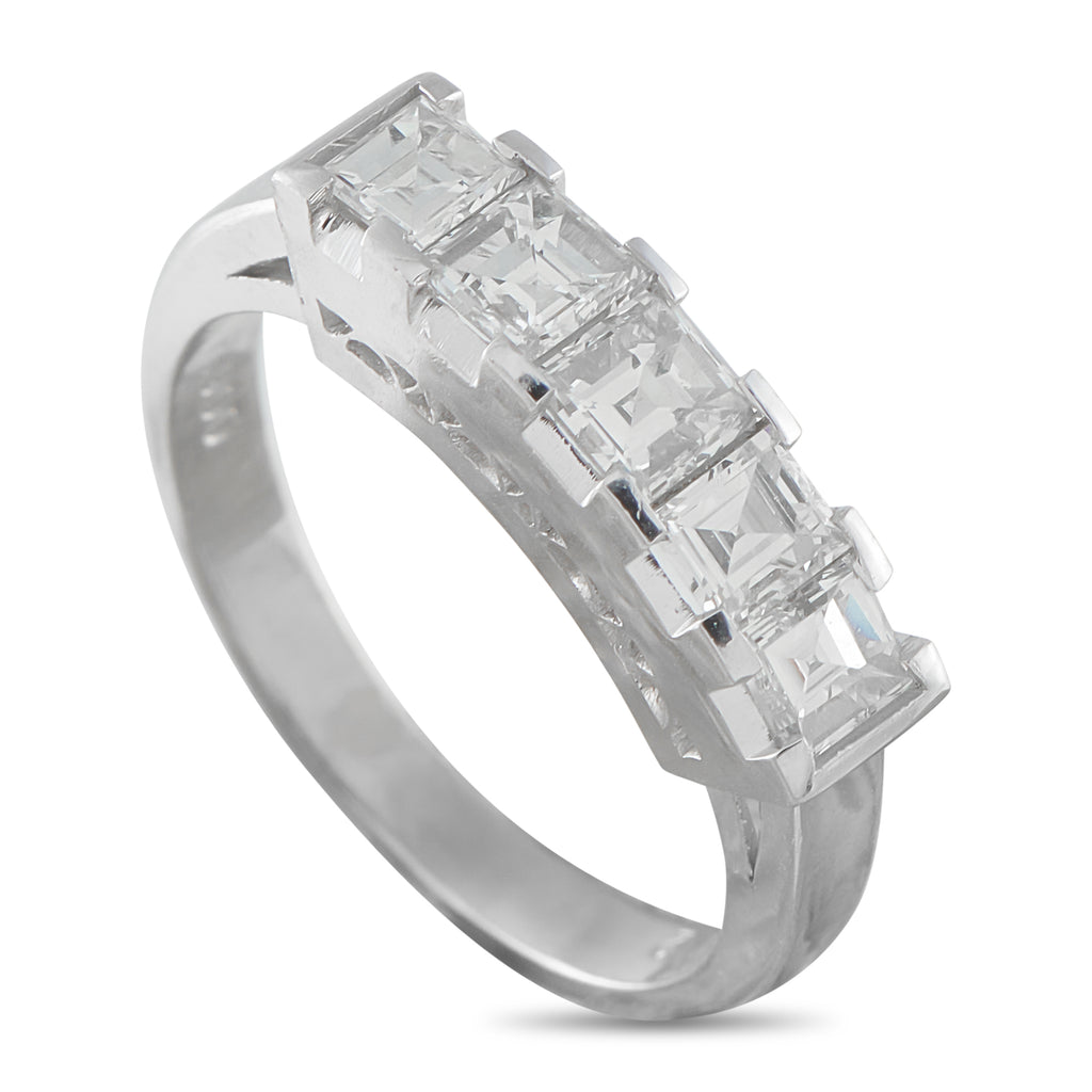 Platinum 1.02ct Diamond 5-Stone Ring