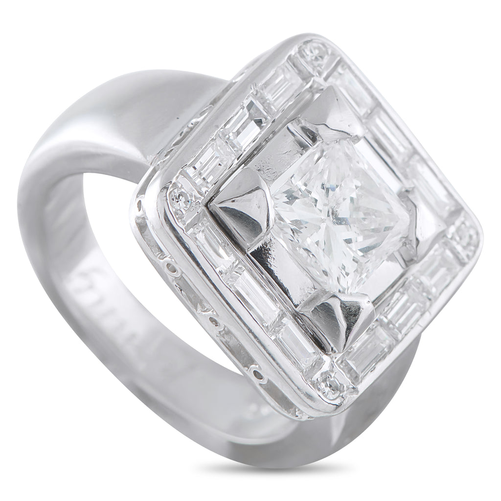 Platinum 2.17ct Diamond Ring