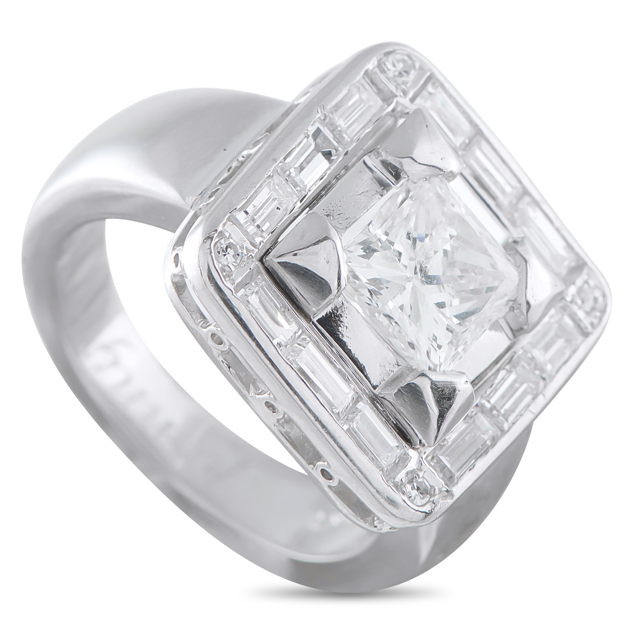 Platinum 2.17ct Diamond Ring