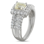 Platinum 2.18ct Diamond Ring