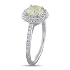 Platinum 1.35ct Diamond Double Halo Ring