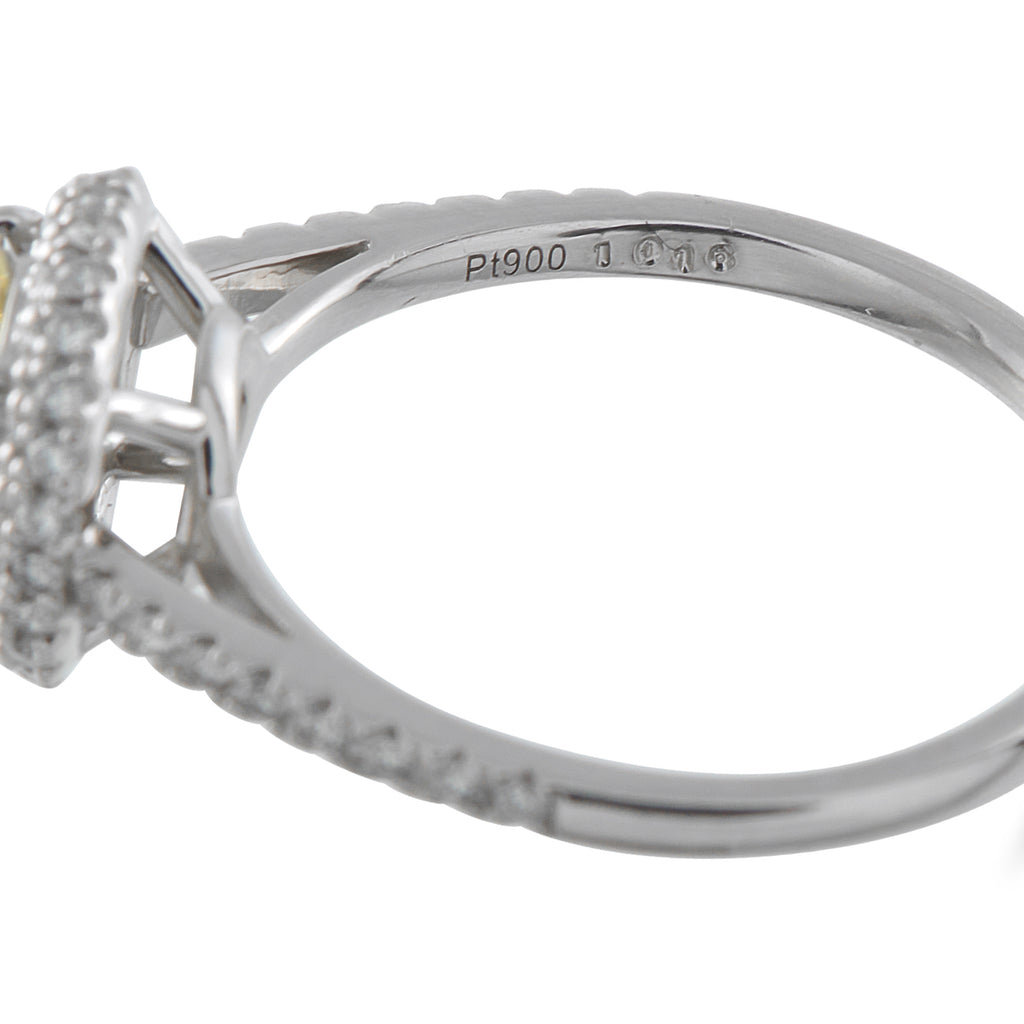 Platinum 1.35ct Diamond Double Halo Ring