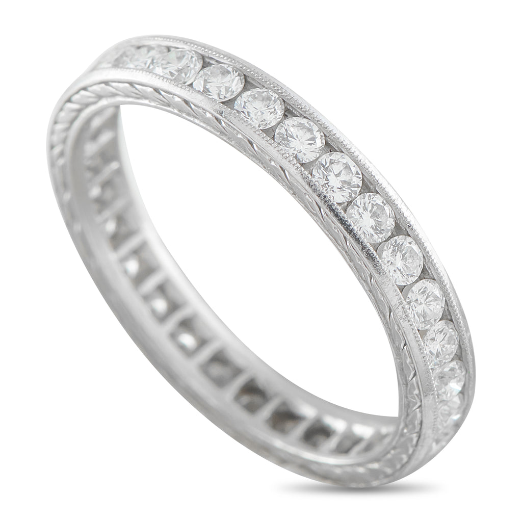 Platinum 1.0ct Diamond Eternity Band