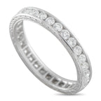 Platinum 1.0ct Diamond Eternity Band