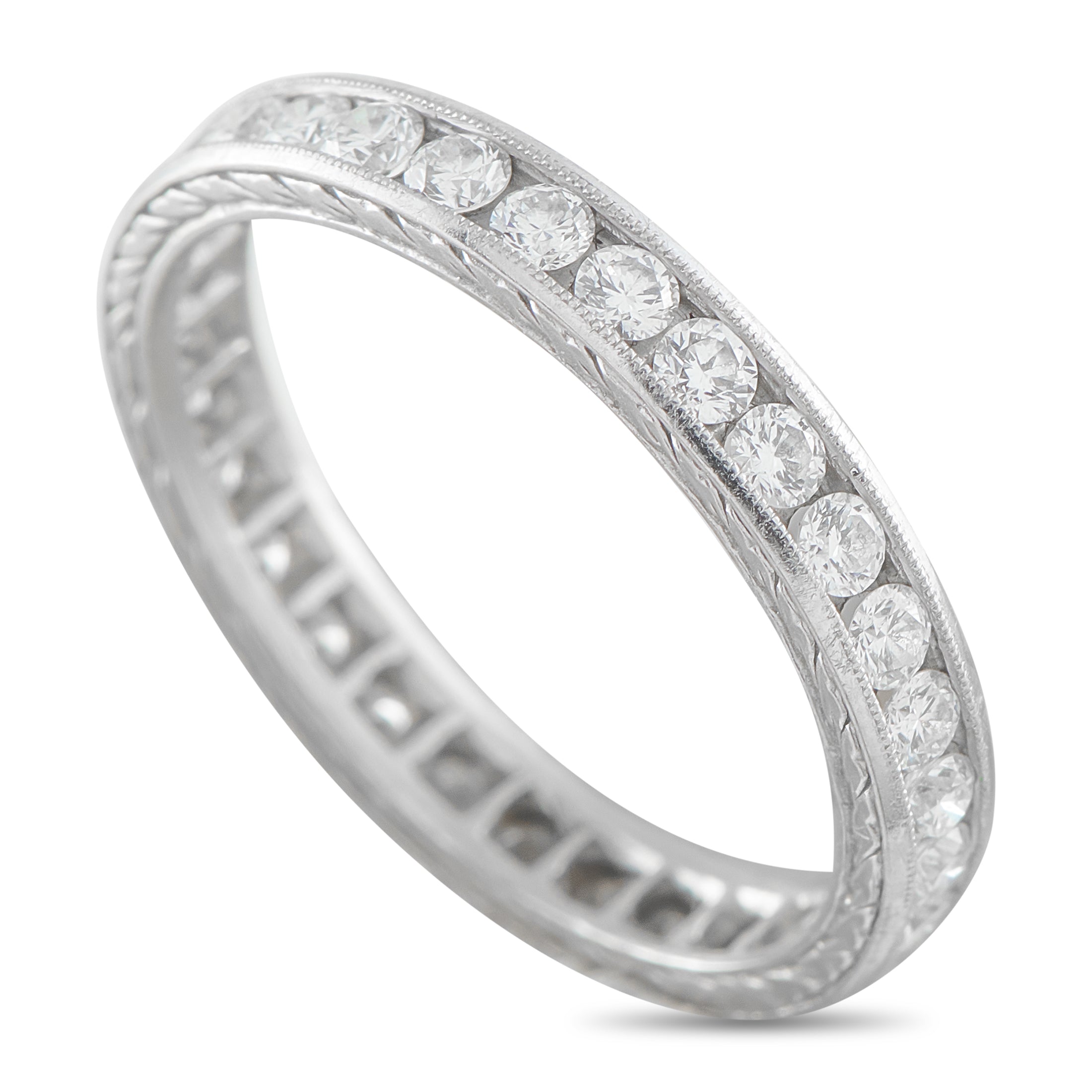 Platinum 1.0ct Diamond Eternity Band