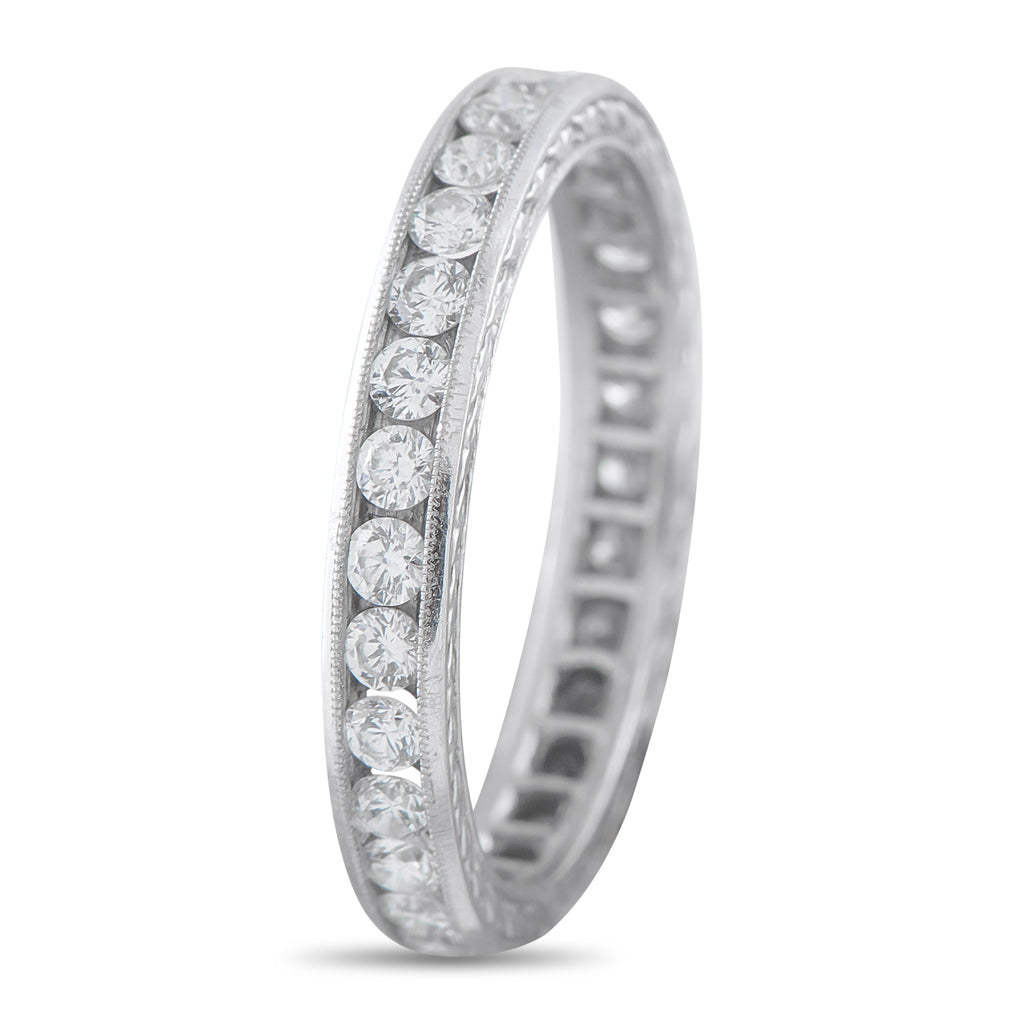 Platinum 1.0ct Diamond Eternity Band