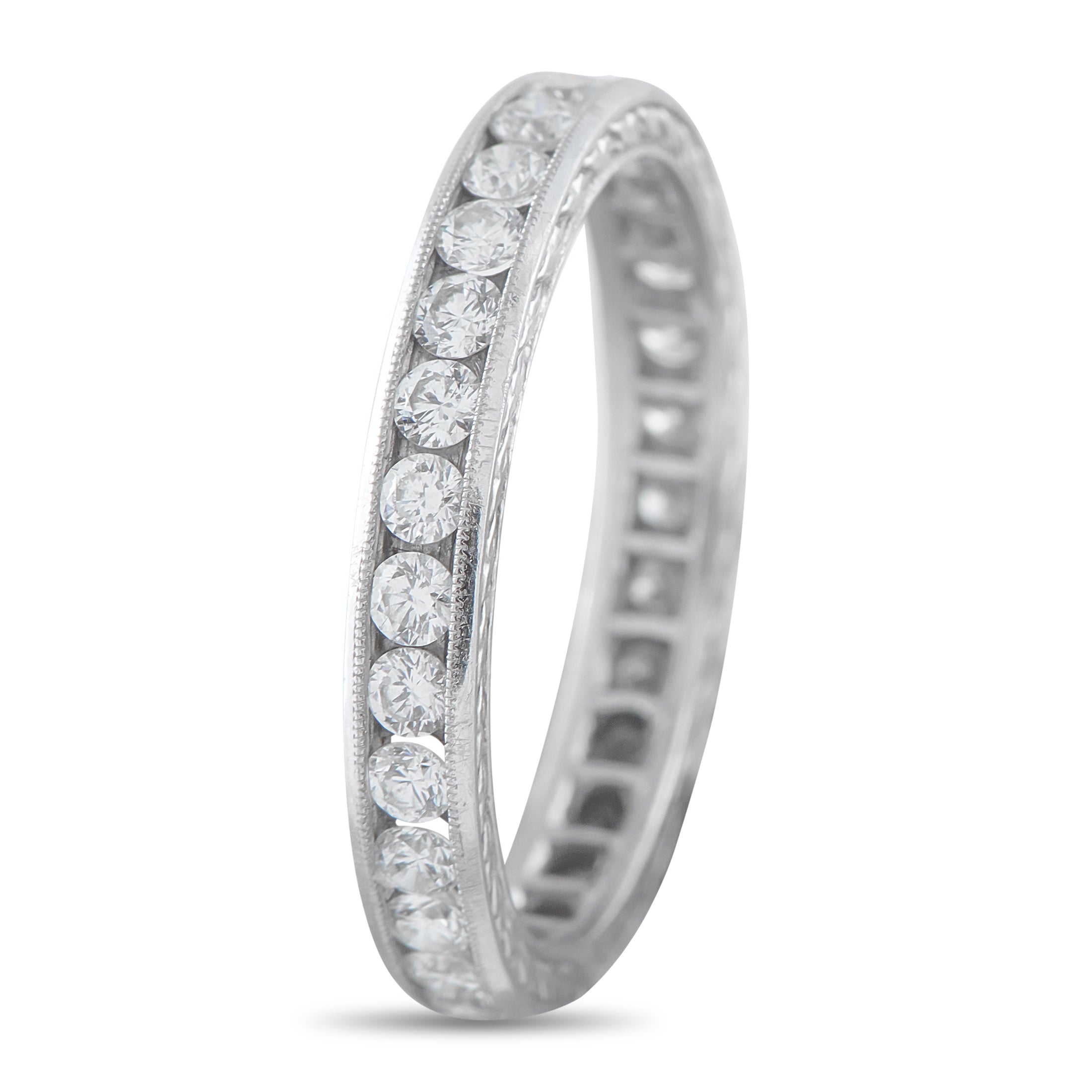 Platinum 1.0ct Diamond Eternity Band