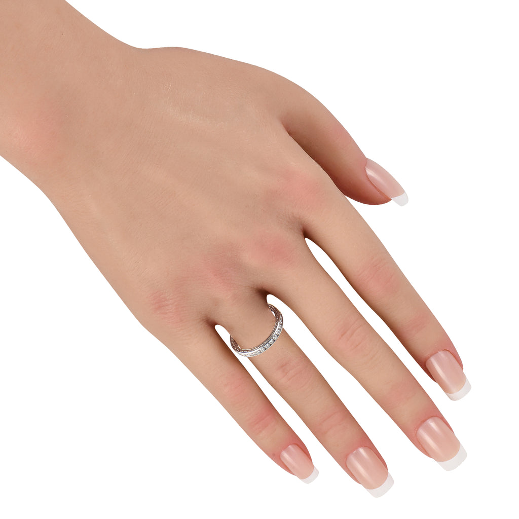 Platinum 1.0ct Diamond Eternity Band