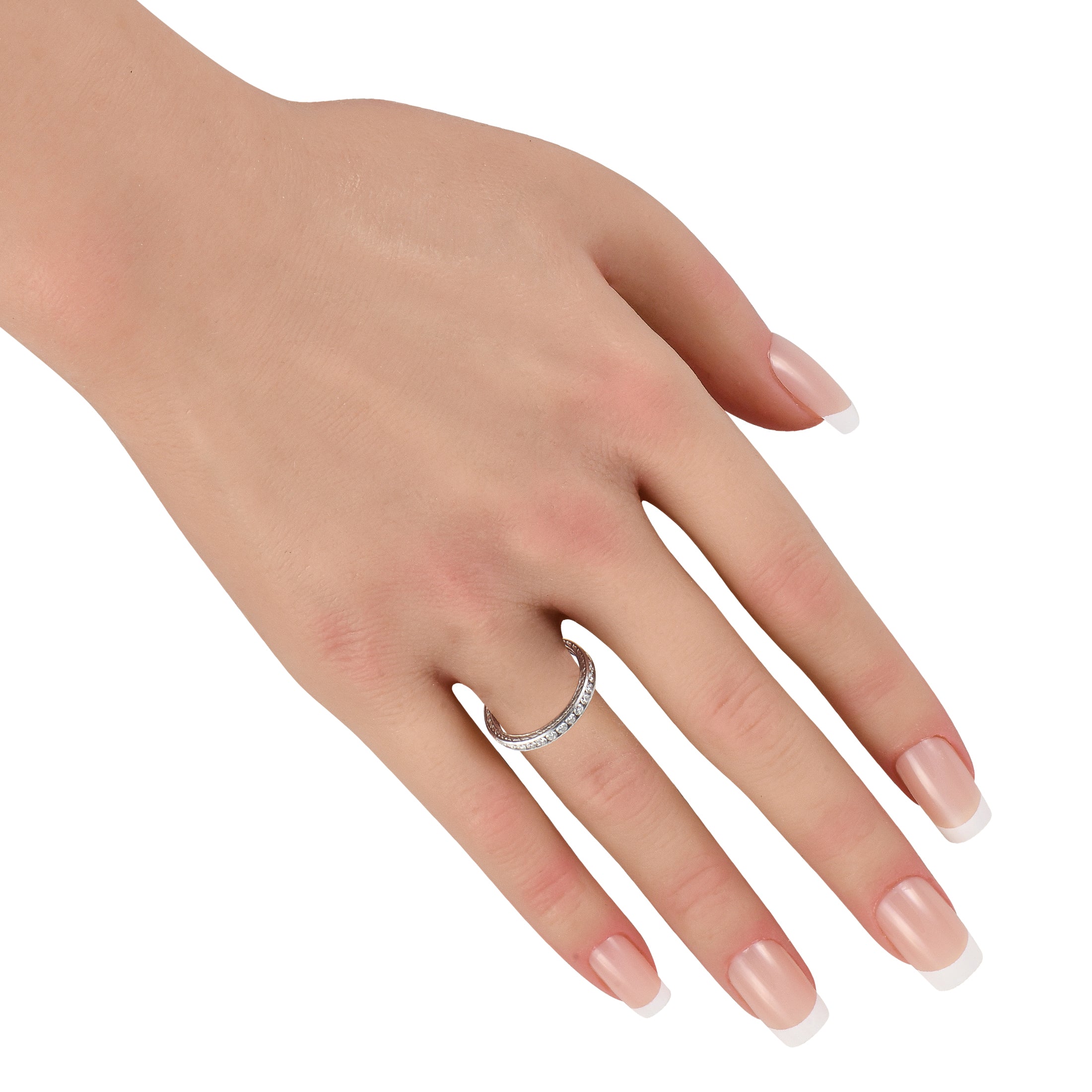 Platinum 1.0ct Diamond Eternity Band
