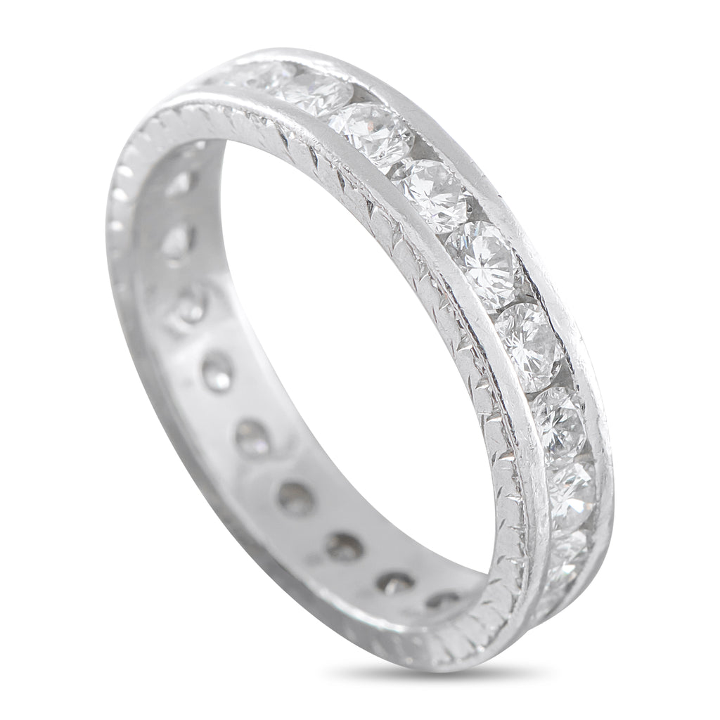 Platinum 1.0ct Diamond Eternity Band