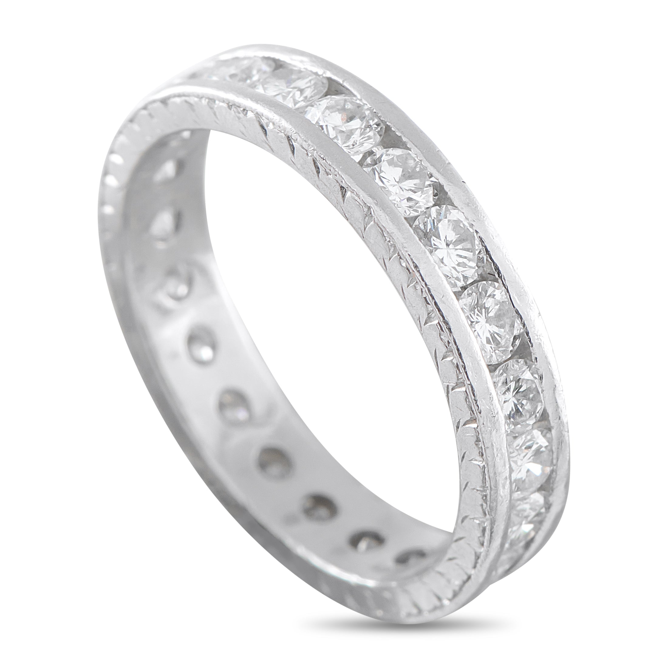Platinum 1.0ct Diamond Eternity Band