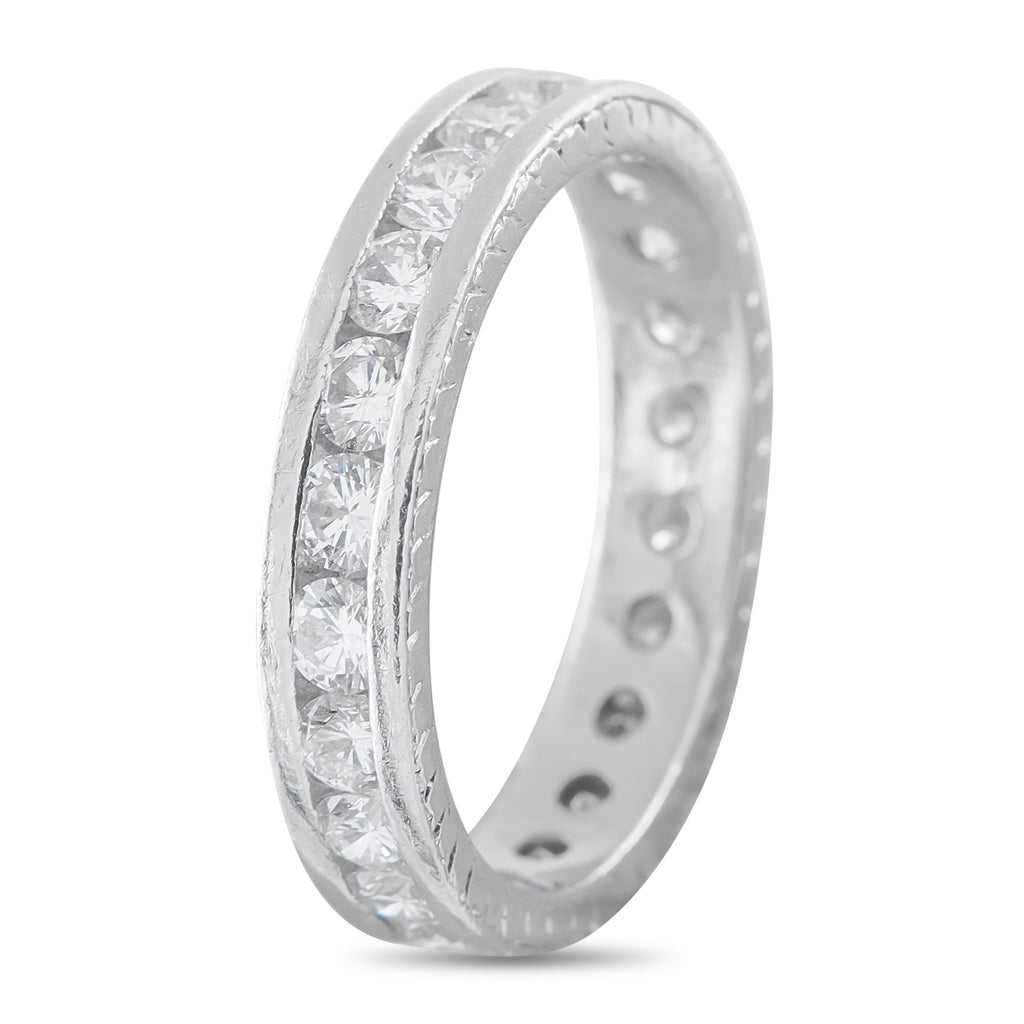 Platinum 1.0ct Diamond Eternity Band