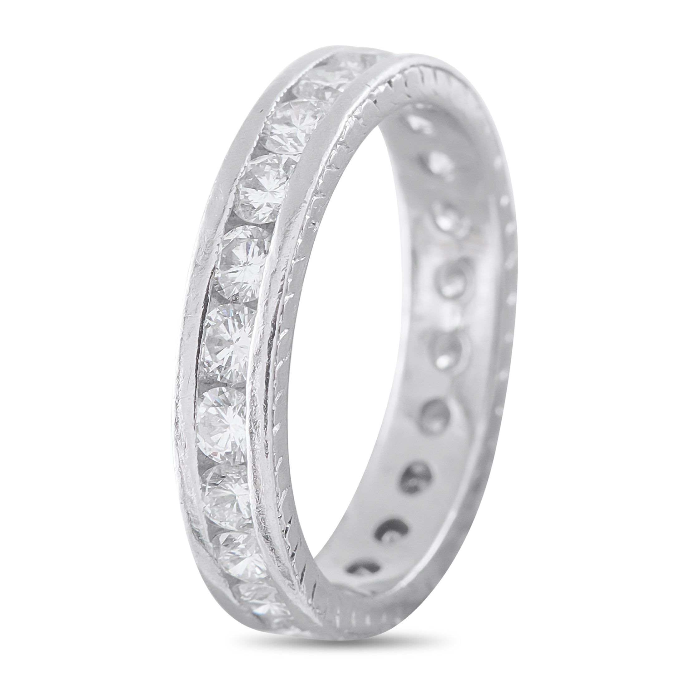 Platinum 1.0ct Diamond Eternity Band