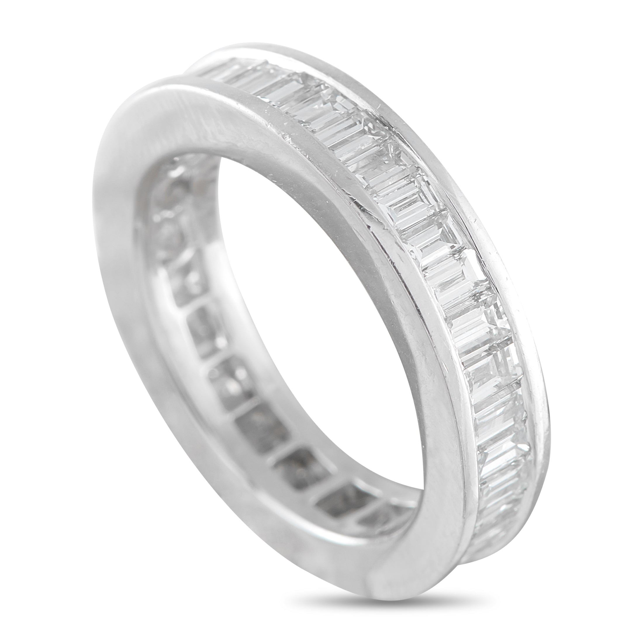 Platinum 2.75ct Diamond Eternity Band