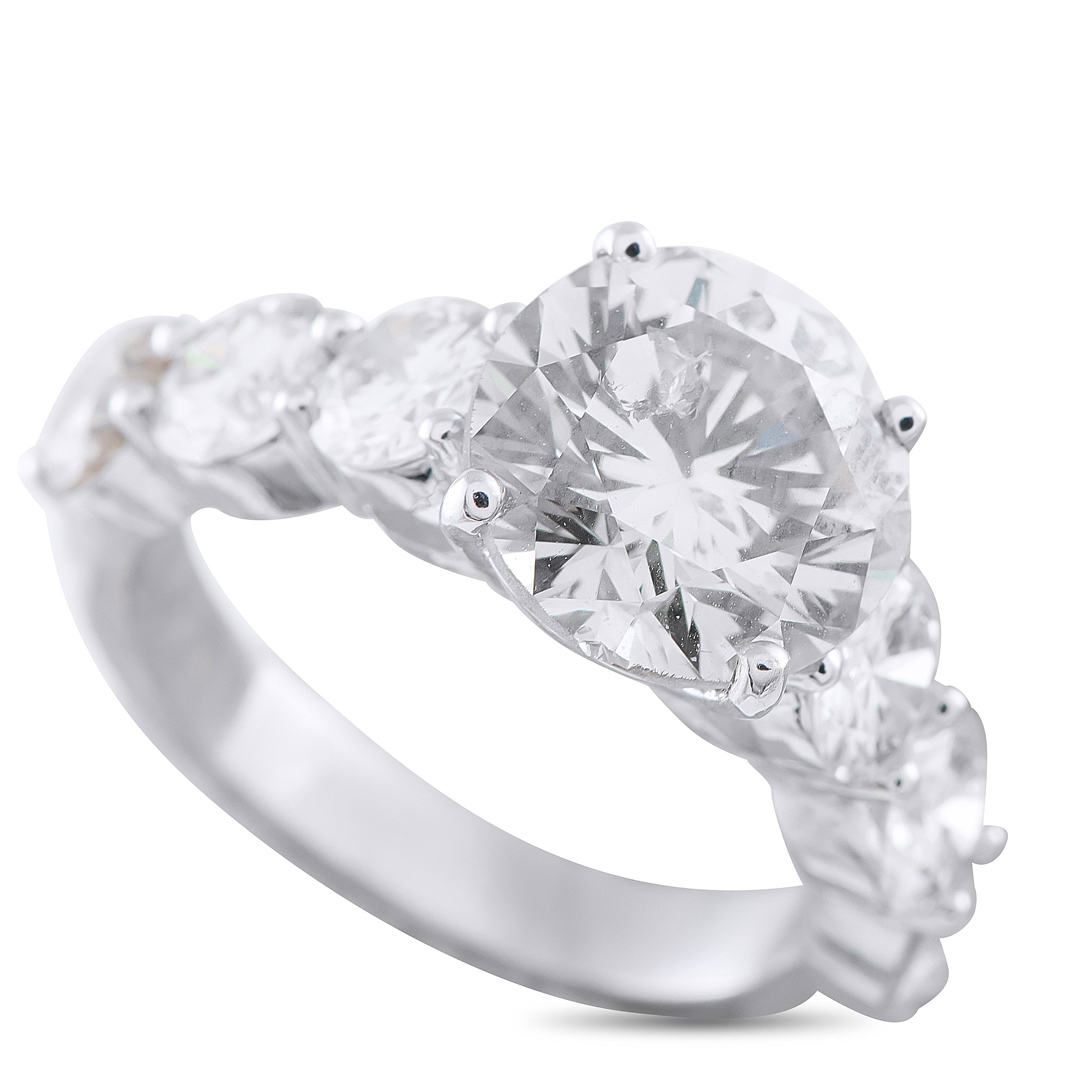 Platinum 5.79ct Diamond Ring