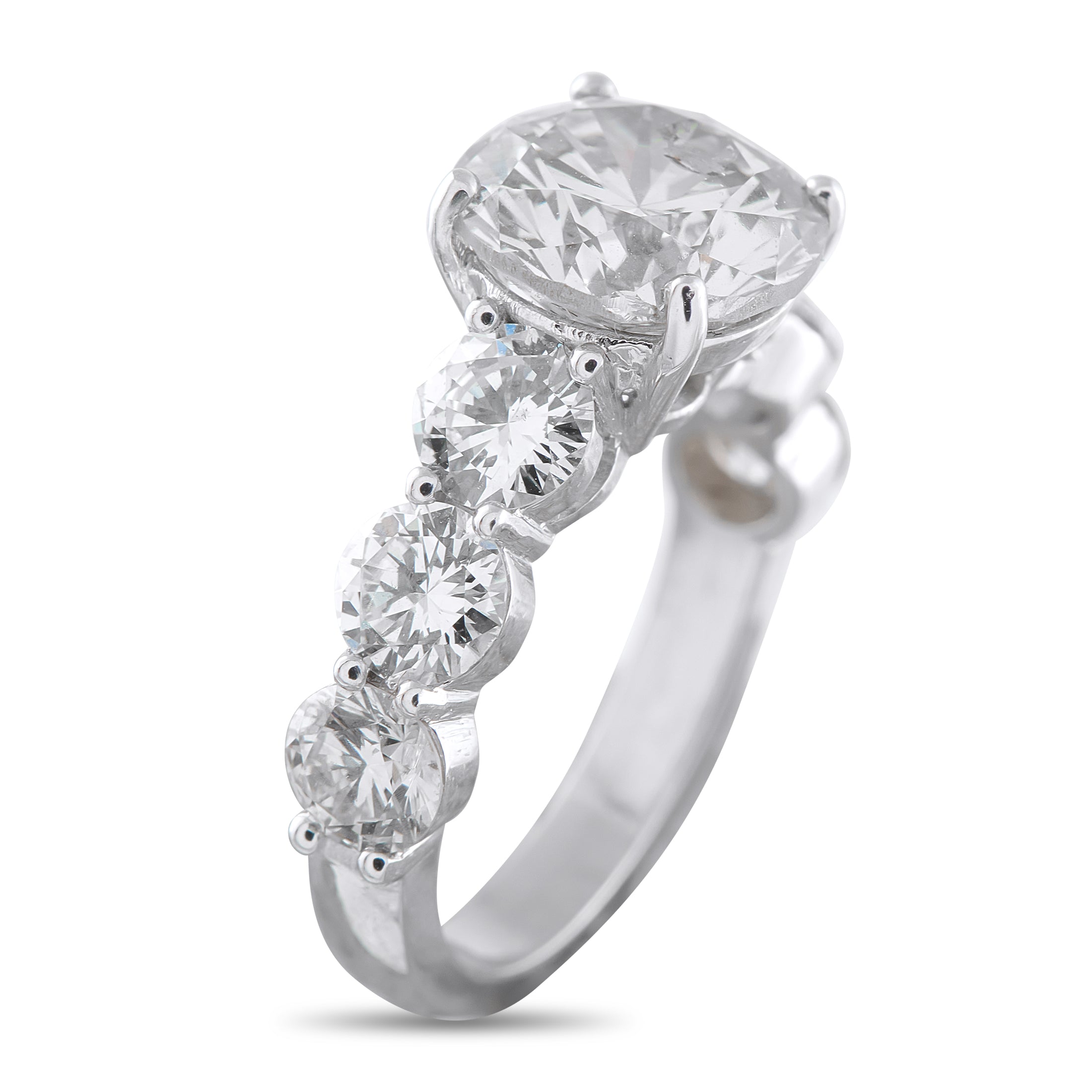 Platinum 5.79ct Diamond Ring