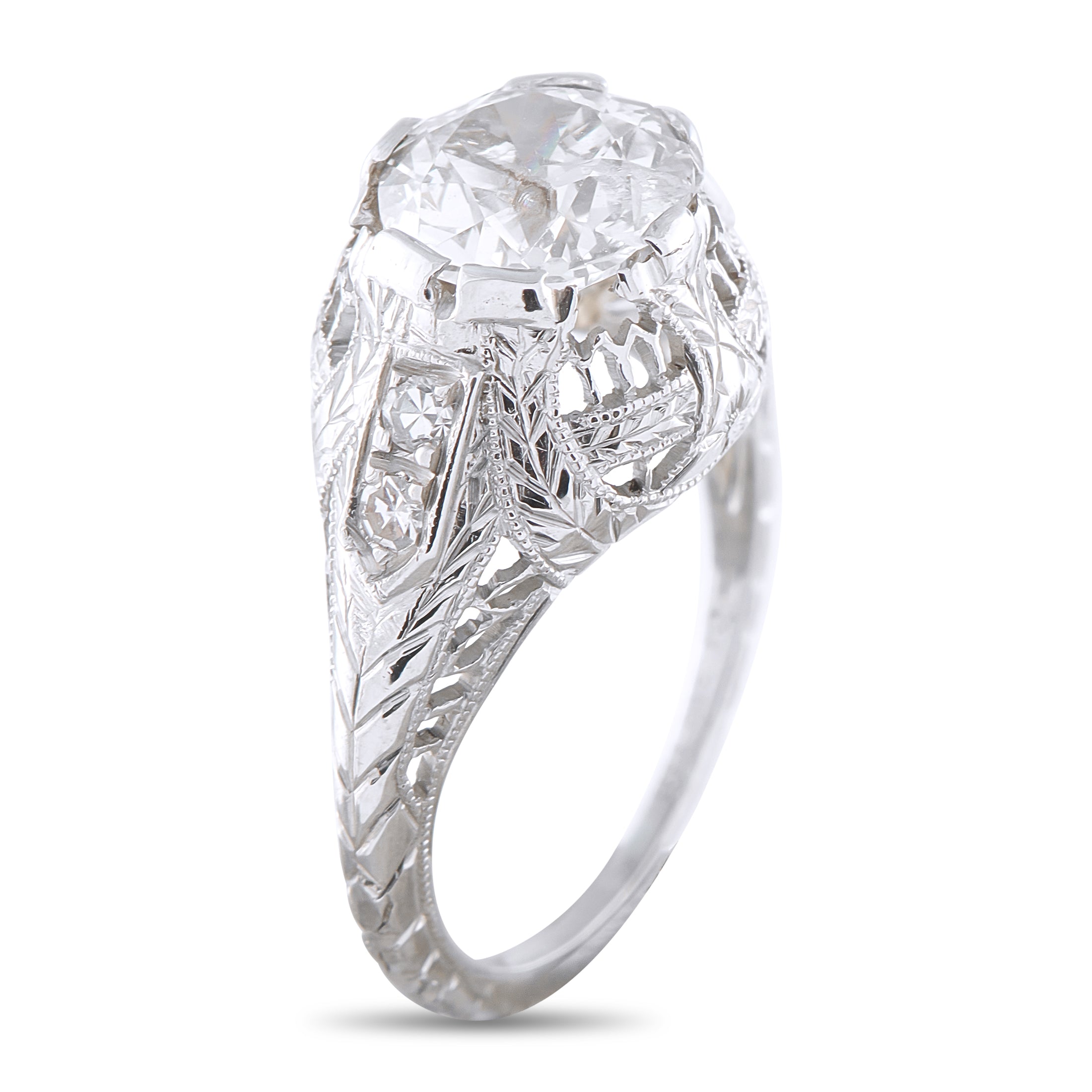 Exclusive Platinum 1.84ct Diamond Ring