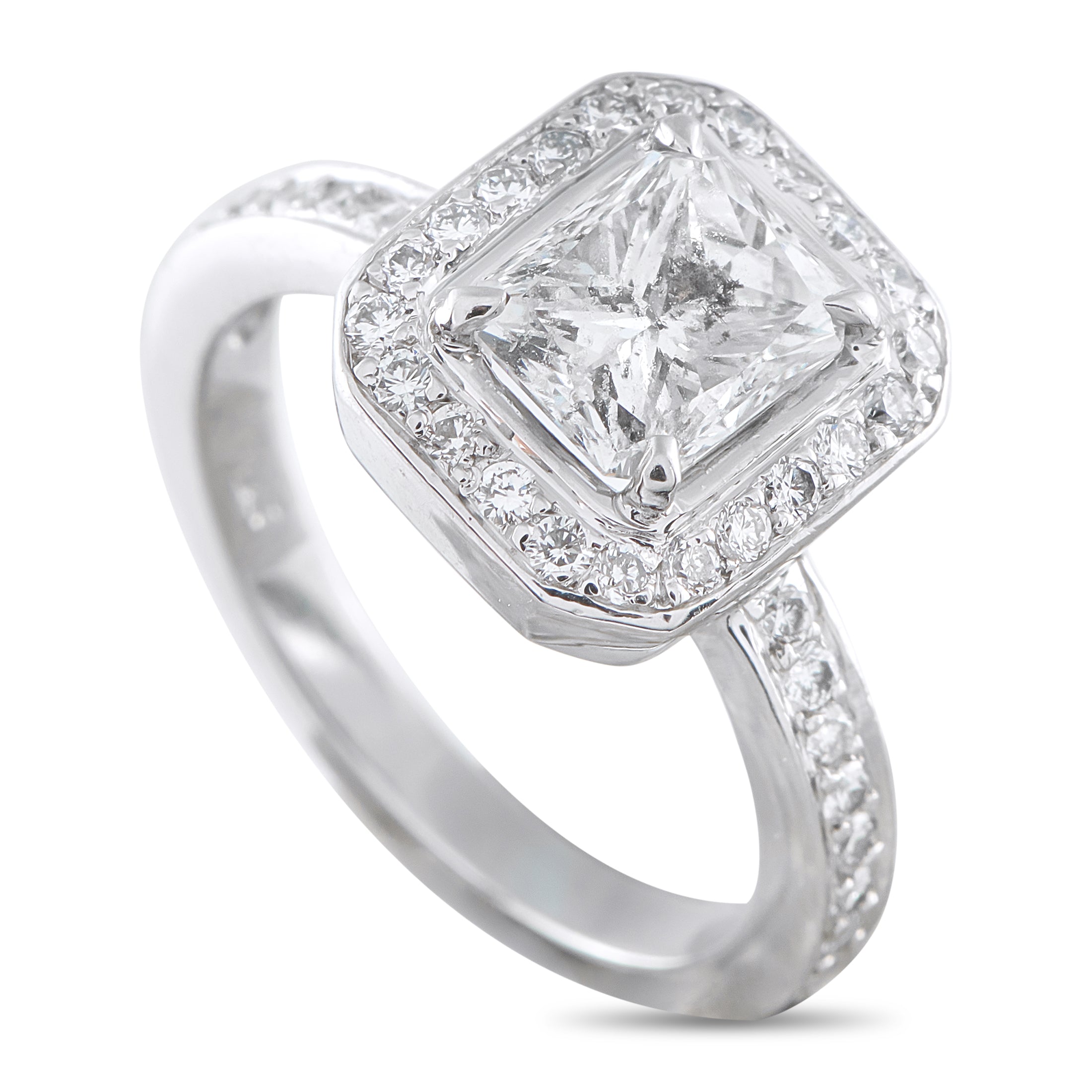 Platinum 2.18ct Diamond Ring