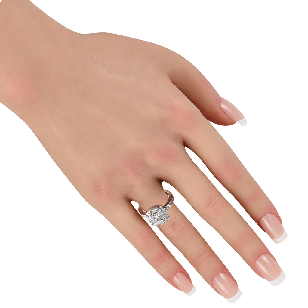Platinum 2.18ct Diamond Ring