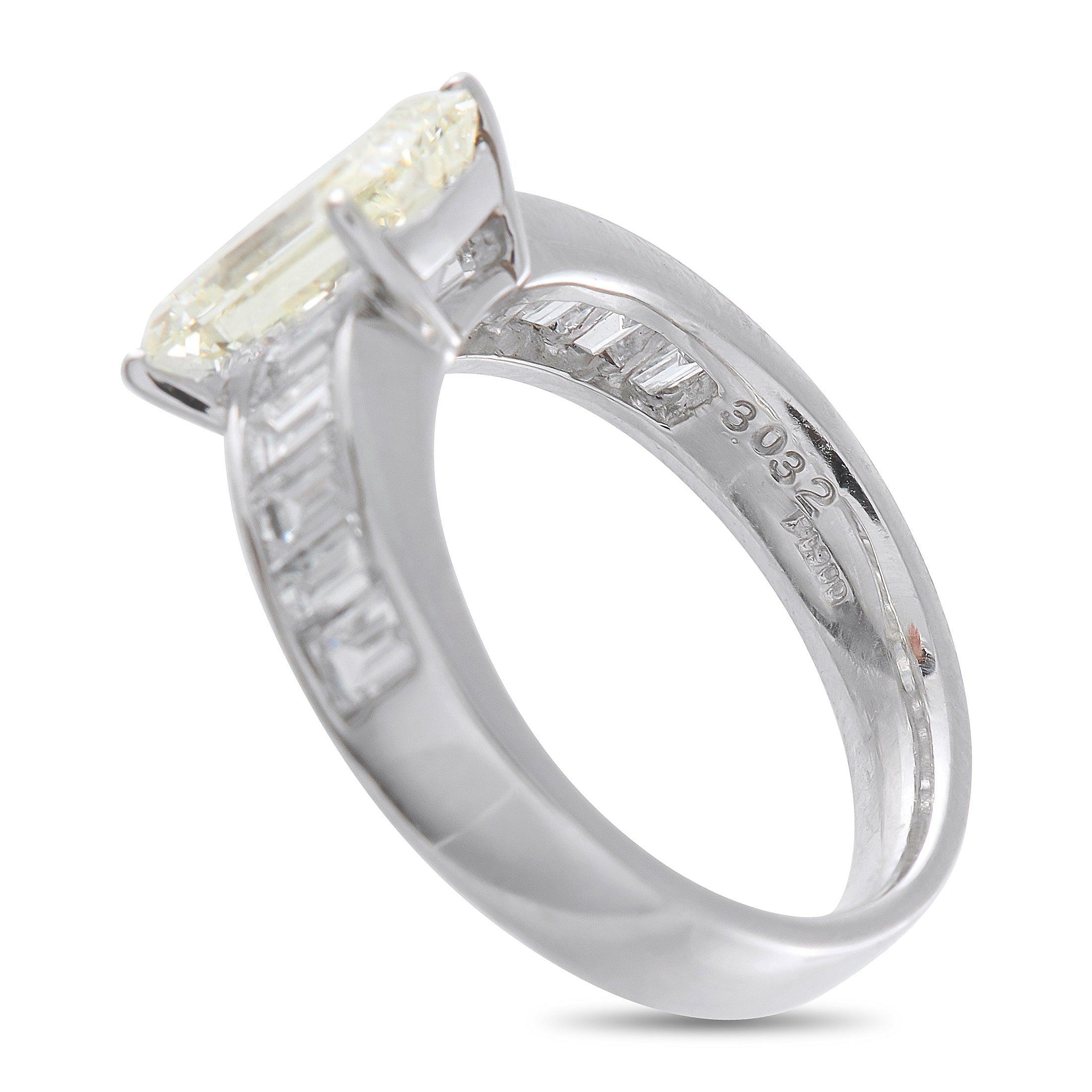 Platinum 3.03ct Diamond Ring