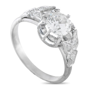 Platinum 1.04ct Diamond Ring