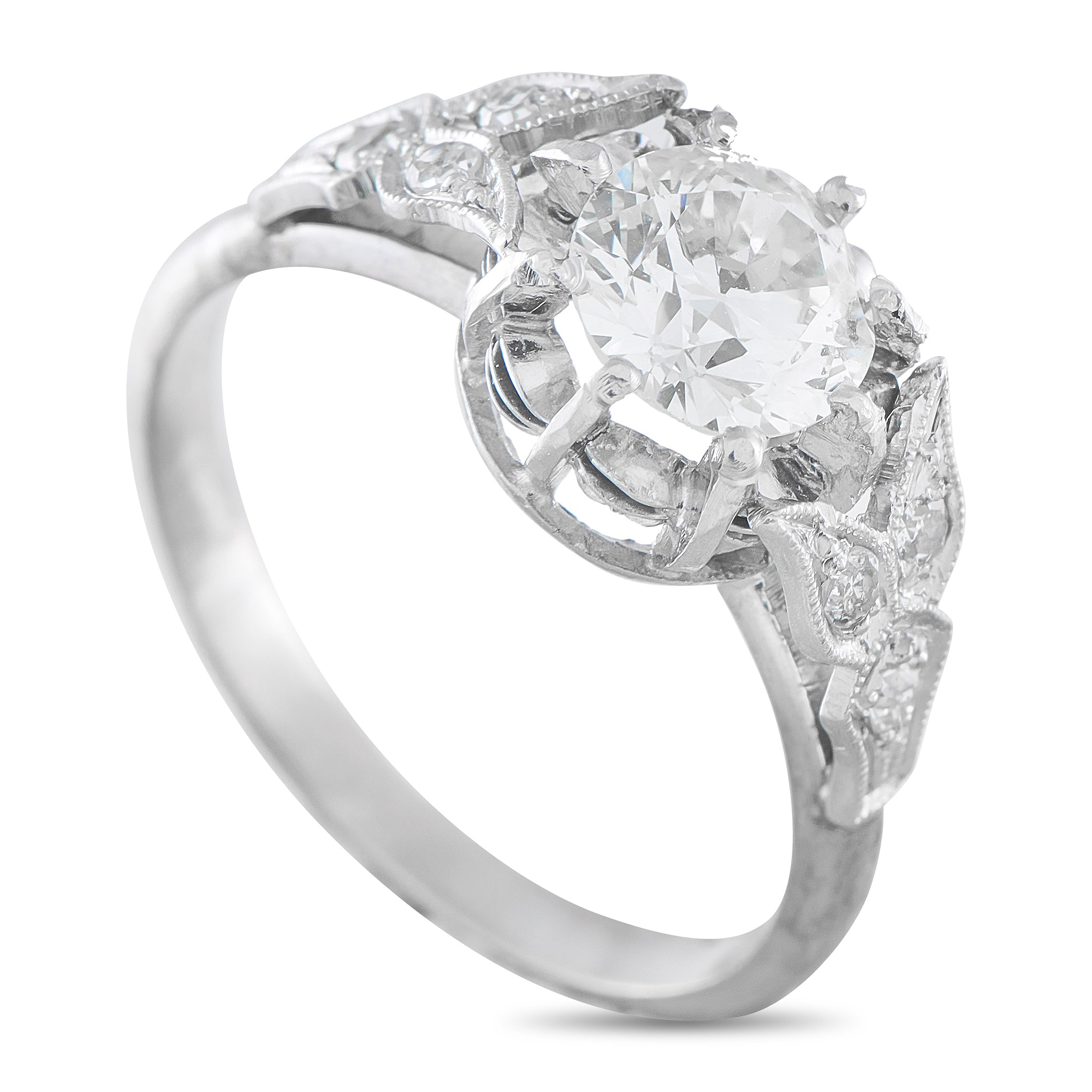 Platinum 1.04ct Diamond Ring