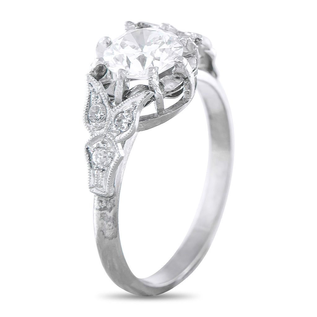 Platinum 1.04ct Diamond Ring
