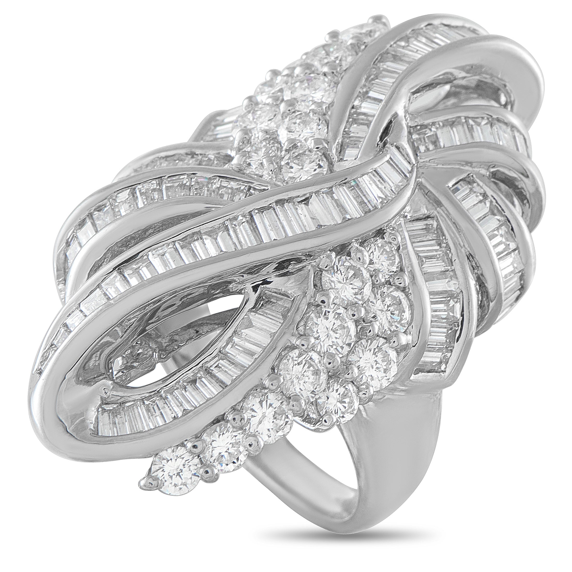 Platinum 5.0ct Diamond Ring