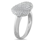 Platinum 1.0ct Diamond Heart Ring